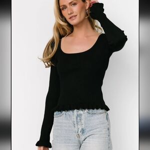 Baltic Born Slate Blue Tayla Knit Top Size XL New